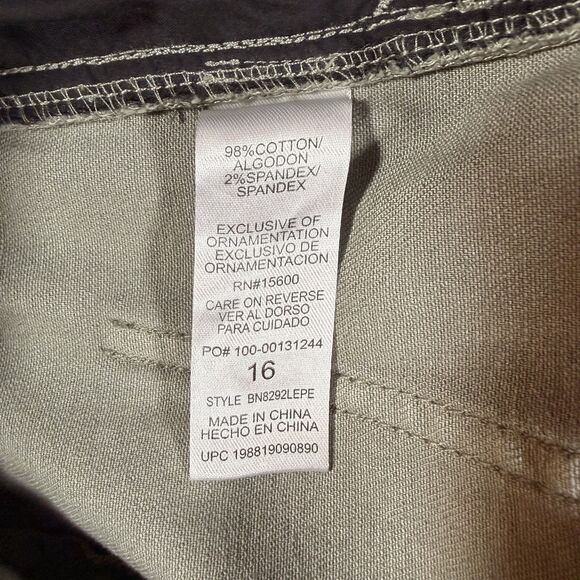 NWT Democracy Pants Women 16 Green Ab Solution HighRise Trouser Stretch Wide Leg - Picture 5 of 8